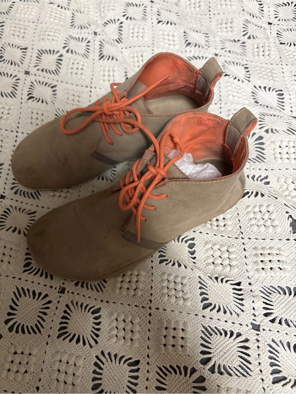 Vivobarefoot Gobi II Tan Suede Ankle Chukka Boot Shoes EU37 Womens US Size 6/7